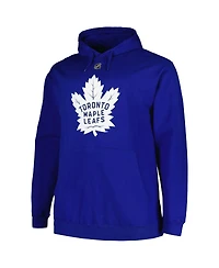 Men's Profile Auston Matthews Blue Toronto Maple Leafs Big and Tall Name and Number Pullover Hoodie