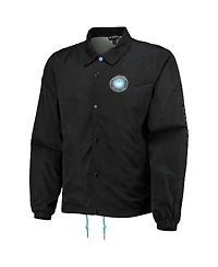 Men's The Wild Collective Black Charlotte Fc Coaches Full-Snap Jacket