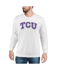 Colosseum Men's Tcu Horned Frogs Arch & Logo Crew Neck Sweatshirt