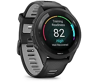 Garmin 265 Running Watch - Black - Silicone Strap - Unisex Smart Watch
