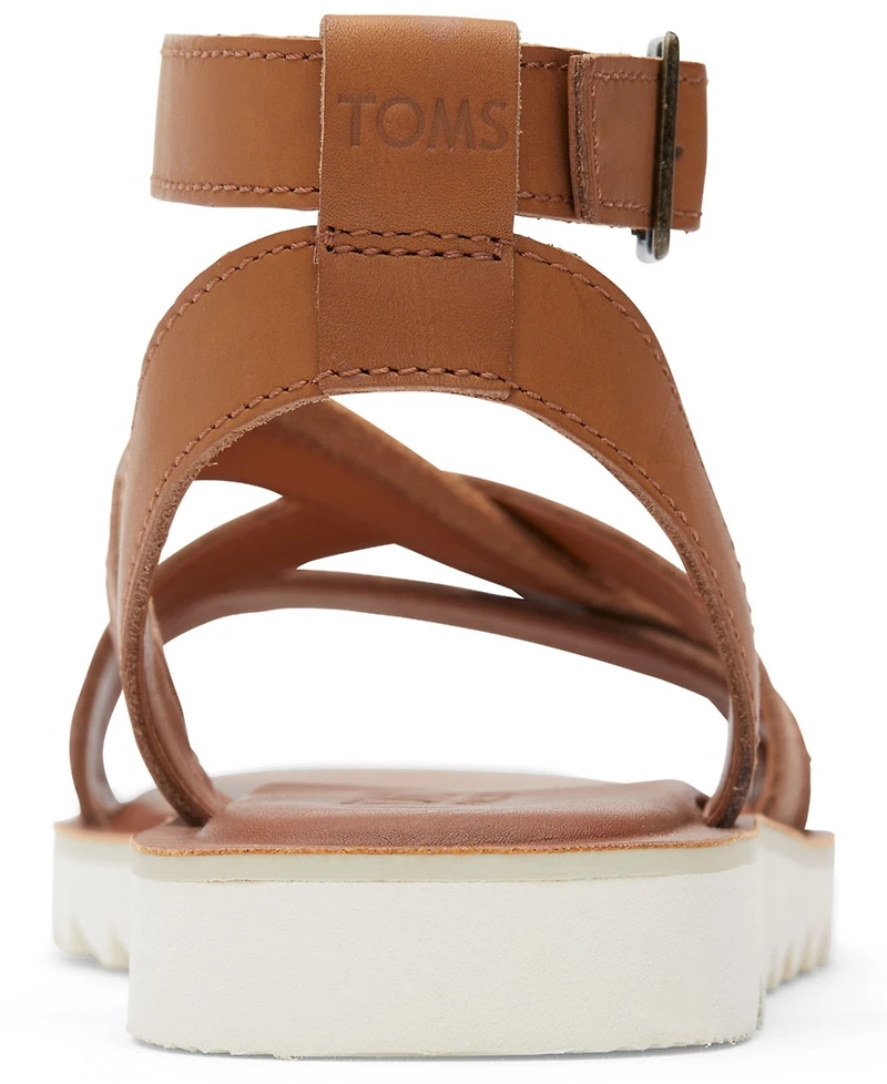 Toms Women's Rory Ankle-Strap Flat Tread Sandals