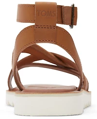 Toms Women's Rory Ankle-Strap Flat Tread Sandals