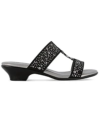 Jones New York Women's Eanna Ornamented Double Band Dress Sandals