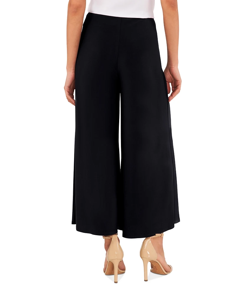 Vince Camuto Women's Pull On Wide Leg Ankle Pants