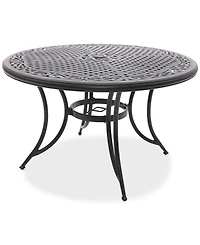 Wythburn Mix and Match 48" Round Cast Aluminum Outdoor Dining Table, Created for Macy's