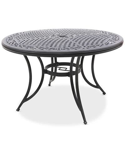 Wythburn Mix and Match 48" Round Cast Aluminum Outdoor Dining Table