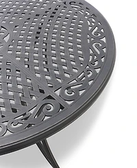 Wythburn Mix and Match 48" Round Cast Aluminum Outdoor Dining Table