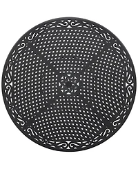 Wythburn Mix and Match 60" Round Cast Aluminum Outdoor Dining Table, Created for Macy's