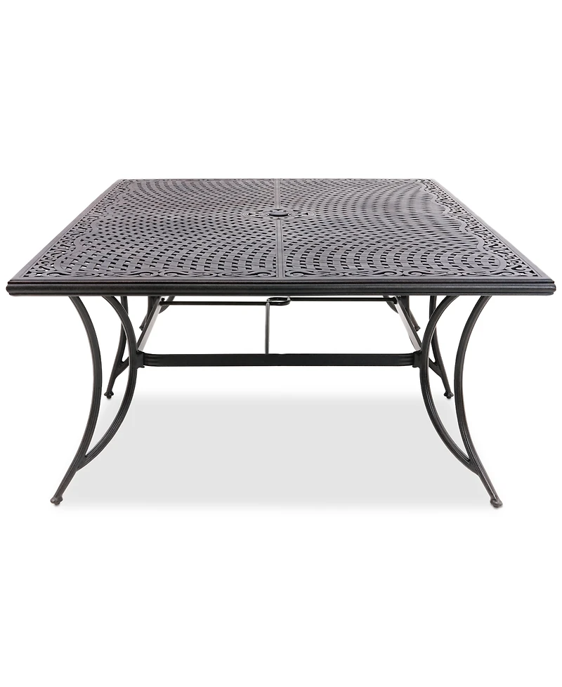 Wythburn Mix and Match 84" x 60" Cast Aluminum Outdoor Dining Table, Created for Macy's