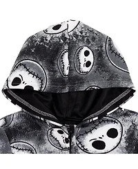 Nightmare Before Christmas Disney Jack Skellington Fleece Zip Up Hoodie Toddler |Child Boys