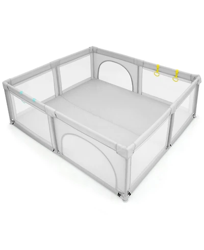 Large Infant Baby Playpen Safety Play Center Yard with 50 Ocean Balls