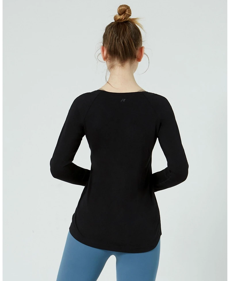 Rebody Active Women's Essentials Scooped Long Sleeve Top