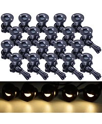 Yescom 12V Led Warm White Deck Stair Light Lamp Waterproof Yard Patio Pathway Landscape 20 Pack
