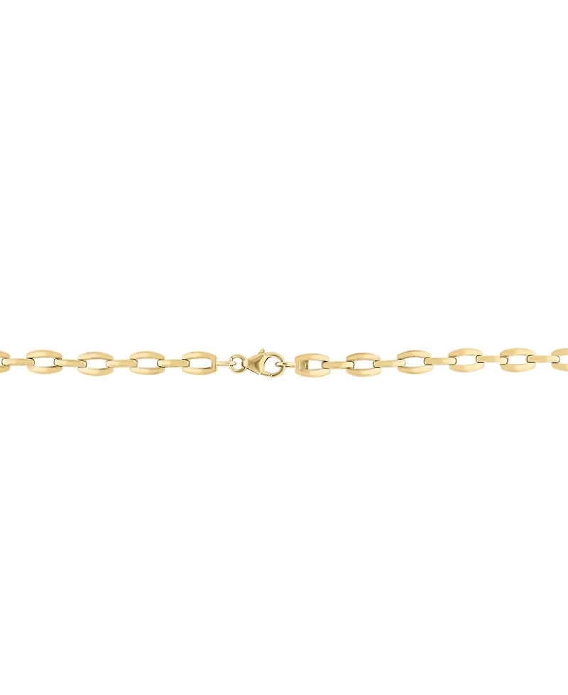 Effy Sapphire (7-5/8 ct. t.w) & Diamond (1/3 ct. t.w.) Mariner Link 18" Collar Necklace in 14k Gold