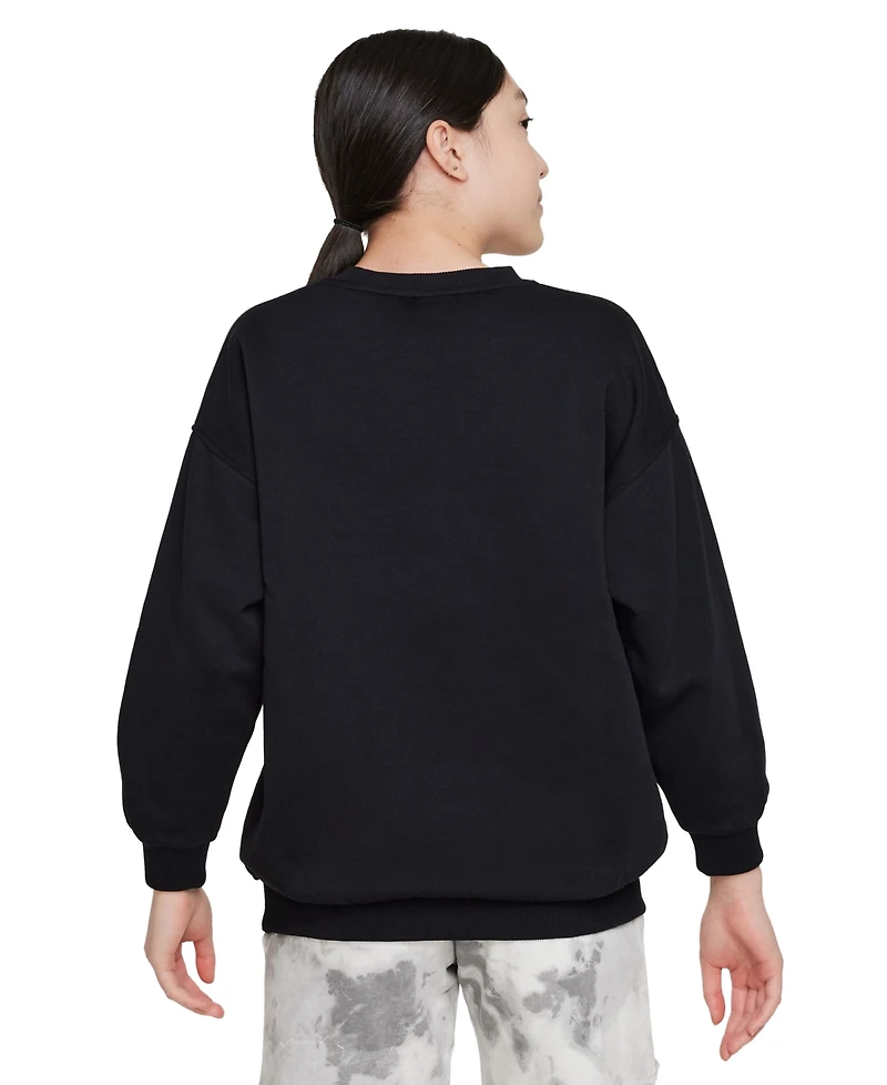 Nike Big Girls Sportswear Club Fleece Oversized-Fit Sweatshirt