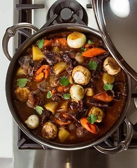 Hestan NanoBond Titanium Stainless Steel 5-Quart Dutch Oven with Dome Lid