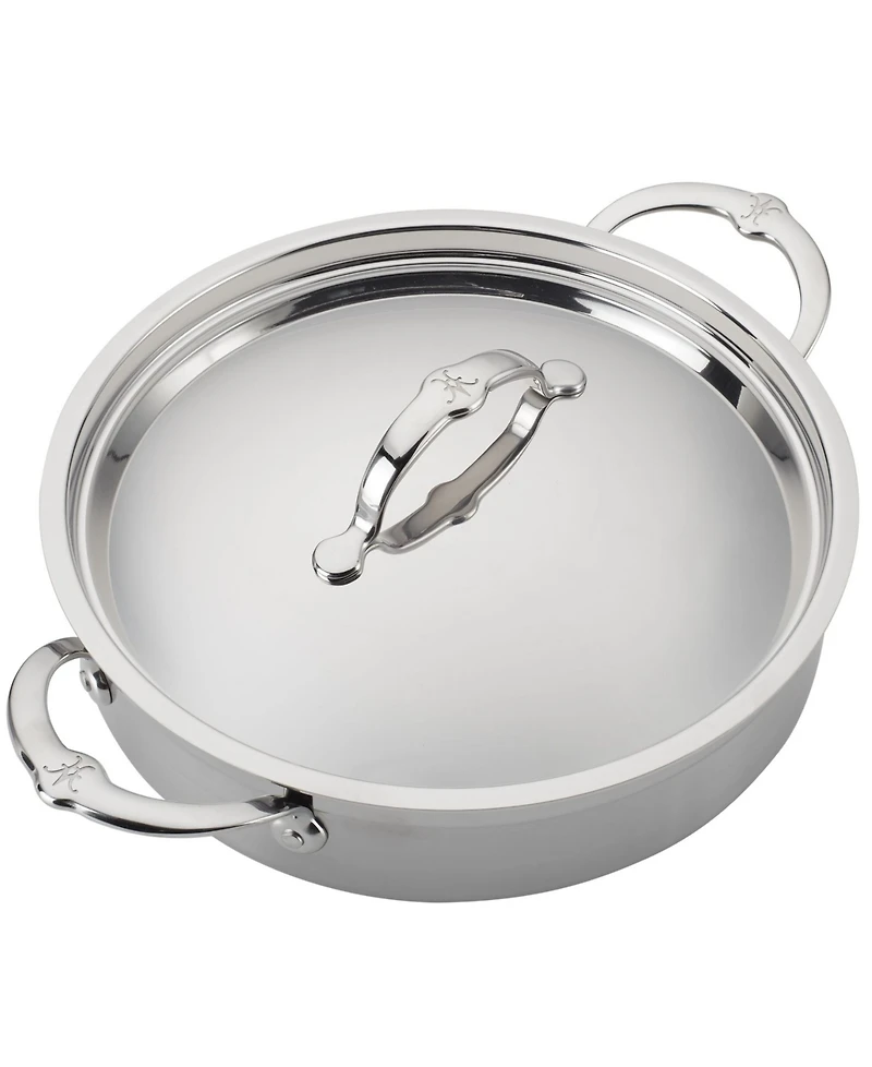 ProBond Clad Stainless Steel 3.5-Quart Covered Sauteuse