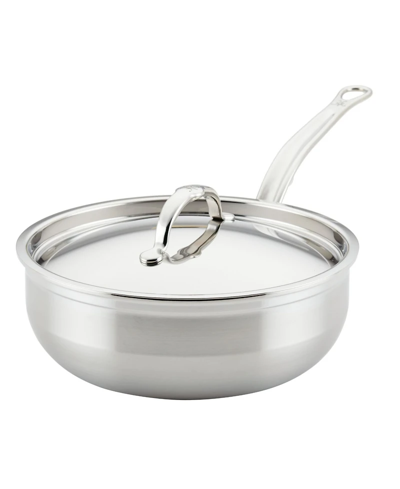 Hestan ProBond Clad Titum Stainless Steel Nonstick 3.5-Quart Covered Essential Pan