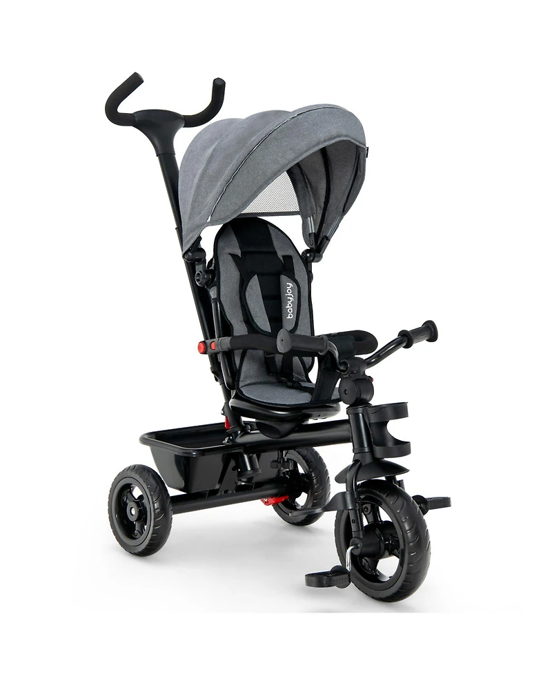 4-in-1 Baby Tricycle Toddler Trike with Convertible Seat