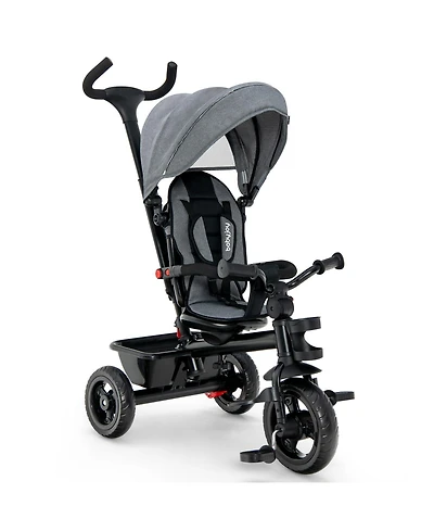 4-in-1 Baby Tricycle Toddler Trike with Convertible Seat