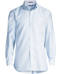 Lands' End Big & Tall Traditional Fit Pattern No Iron Supima Oxford Dress Shirt