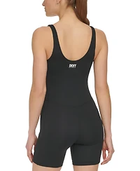 Dkny Sport Women's Seamed Bike Shorts Sleeveless Unitard