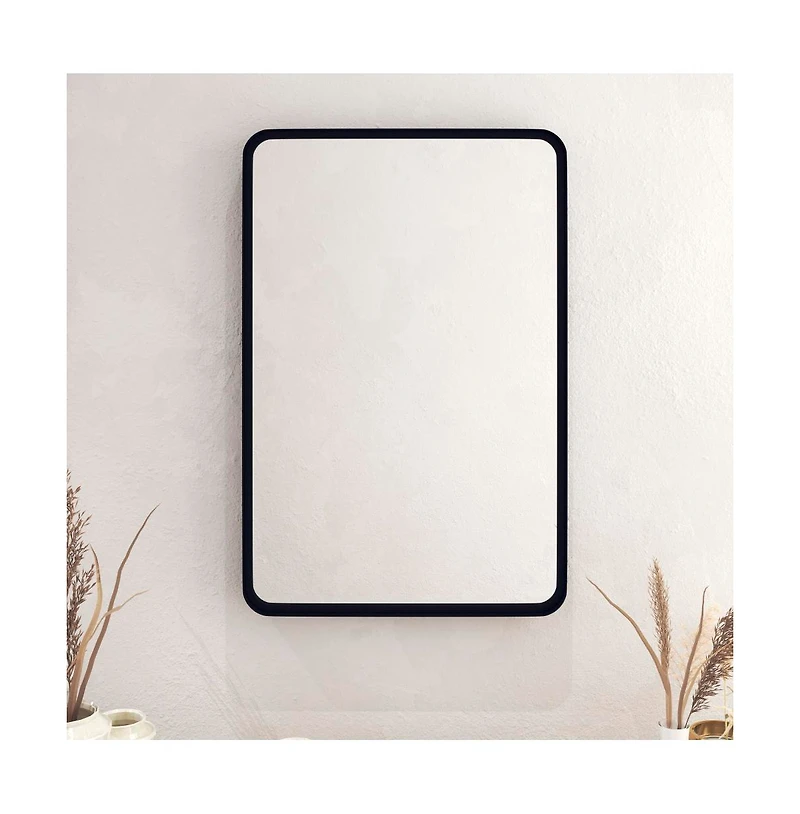 Wall Mirror Large Mirror, Rustic Accent For Bathroom, Entry, Dining Room, & Living Room. Metal