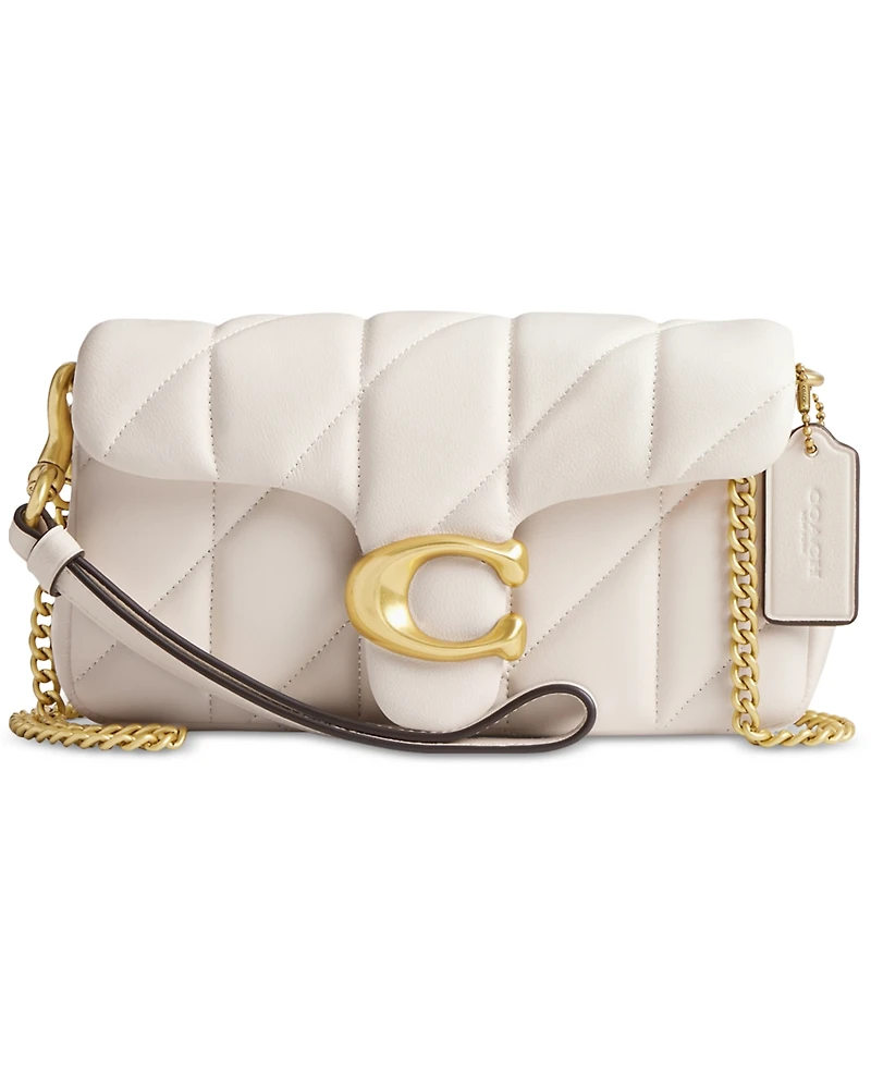 Coach Quilted Tabby Leather Wristlet Crossbody