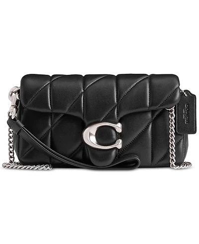 Coach Quilted Tabby Leather Wristlet Crossbody
