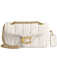 Coach Quilted Leather Mini Tabby Shoulder Bag 20 with Chain
