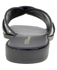 BCBGeneration Women's Lucca Studded Slide Flat Sandals