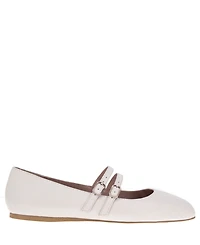 BCBGeneration Women's Harisa Slip-On Buckle Square Toe Mary Jane Ballet Flats
