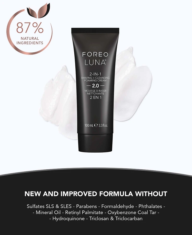 Foreo Luna 2-in-1 Shaving Cleansing Foaming Cream 2.0, 100 ml