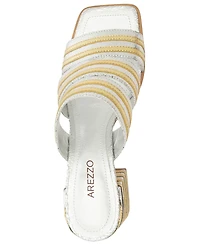 Arezzo Women's Heidi Mid Block Sandals