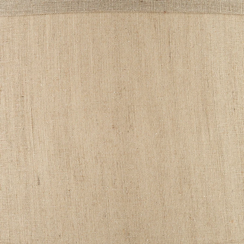 Springcrest Taupe Linen Small Hardback Drum Lamp Shade 15" Top x 16" Bottom x 11" Slant x 11" High (Spider) Replacement with Harp