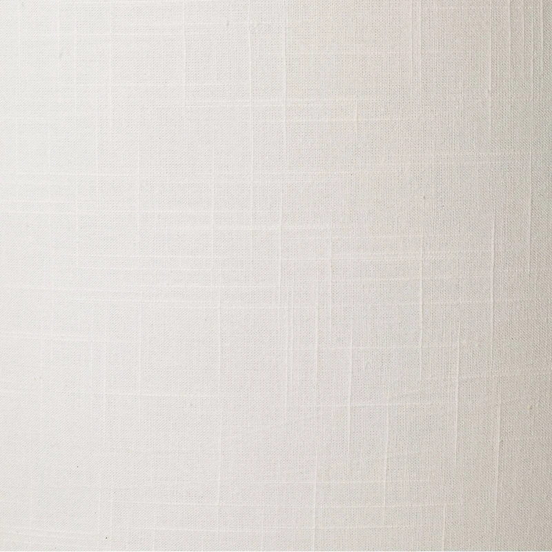 Springcrest White Fabric Medium Drum Lamp Shade 15" Top x 16" Bottom x 11" High (Spider) Replacement with Harp and Finial