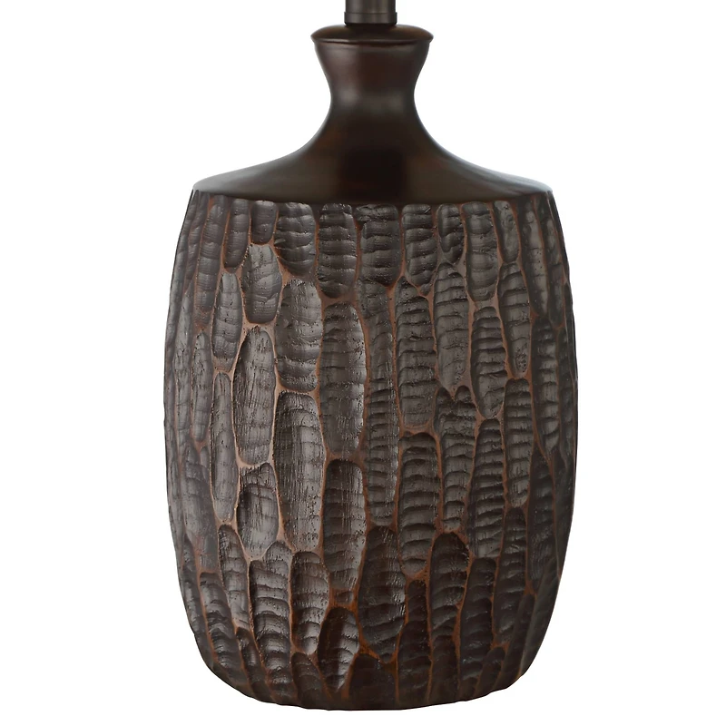 Franklin Iron Works Kelly 25 1/2" High Farmhouse Rustic Table Lamp Brown Single Mice Shade Living Room Bedroom (Colors May Vary)