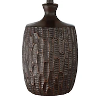 Franklin Iron Works Kelly 25 1/2" High Farmhouse Rustic Table Lamp Brown Single Mice Shade Living Room Bedroom (Colors May Vary)