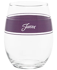 Fiesta Coastal Frame 15 Ounce Stemless Wine Glass, Set of 4