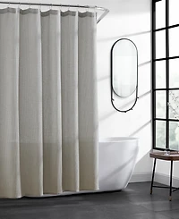 Kenneth Cole Reaction Waffle Shower Curtain, 72" X 70"