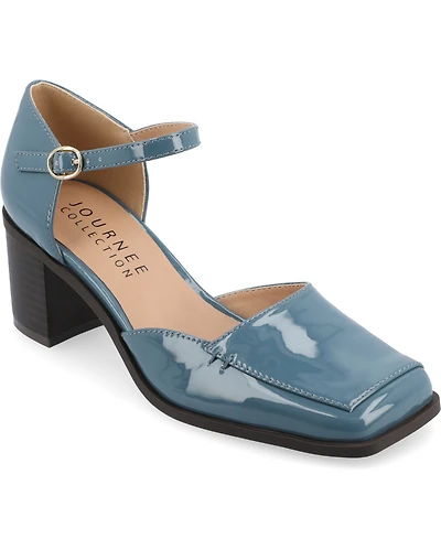 Journee Collection Women's Evangeline Square Toe Pumps