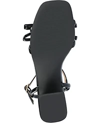 Journee Collection Women's Meryl Bow Block Heel Dress Sandals