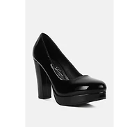 dixie patent faux leather pump sandals