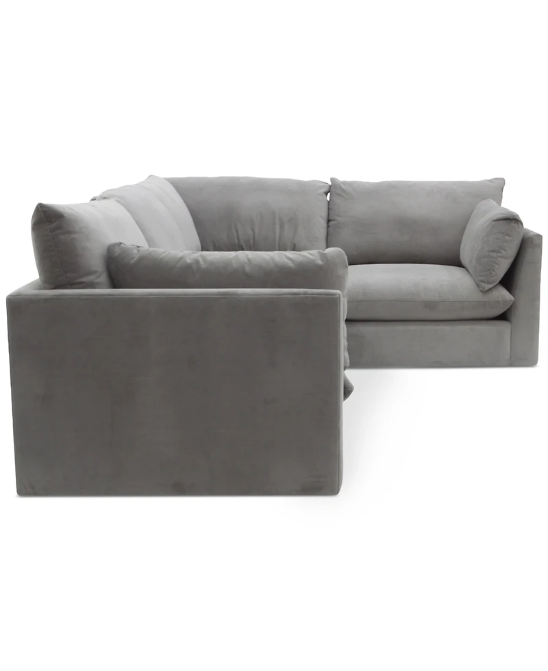 Marsten 126" 4-Pc. Fabric Sectional Sofa, Created for Macy's