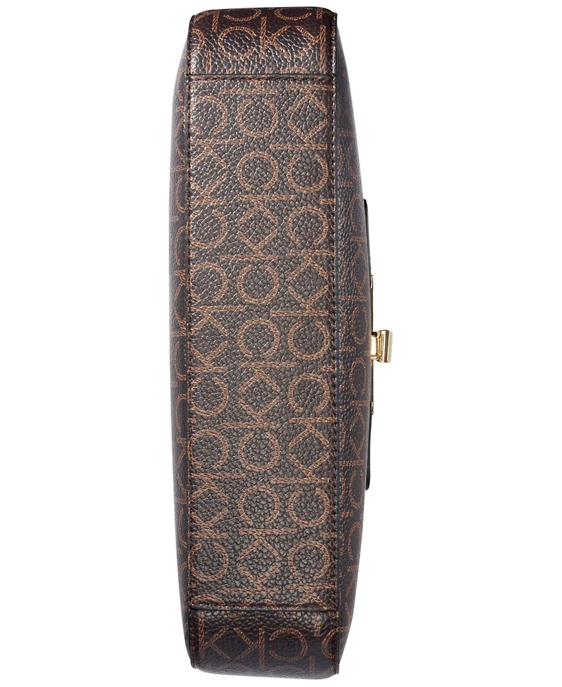 Calvin Klein Becky Signature Turnlock Shoulder Bag