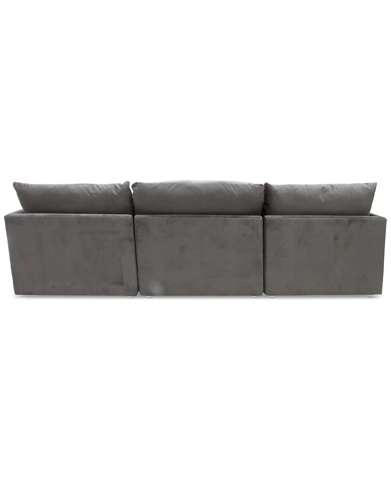 Marsten 126" 3-Pc. Fabric Sectional, Created for Macy's