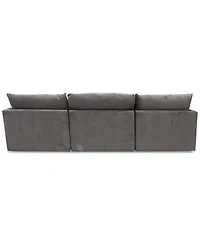 Marsten 126" 3-Pc. Fabric Sectional, Created for Macy's