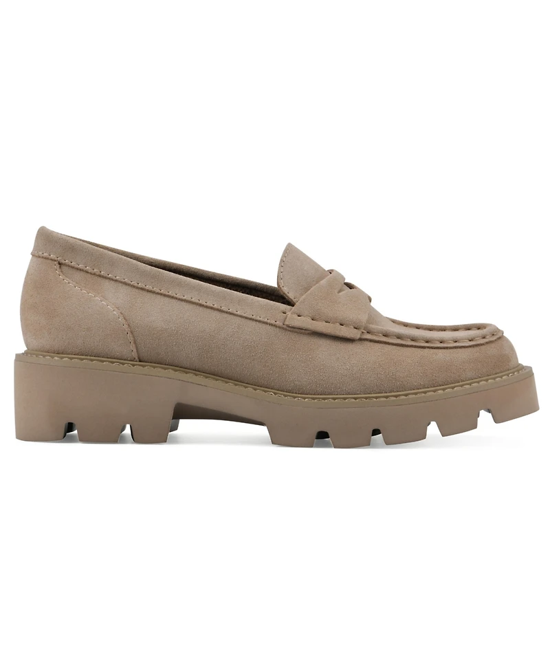 White Mountain Women's Gunner Lug Sole Loafers