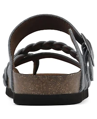 White Mountain Women's Hazy Footbed Sandals