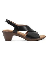 Easy Spirit Women's Chantal Crisscross Low Heel Sandals
